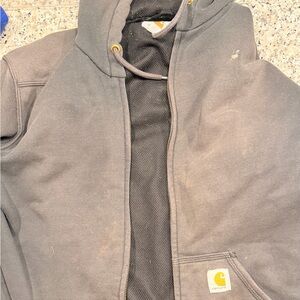 Carhartt Men's Gray Zip Up Sweater